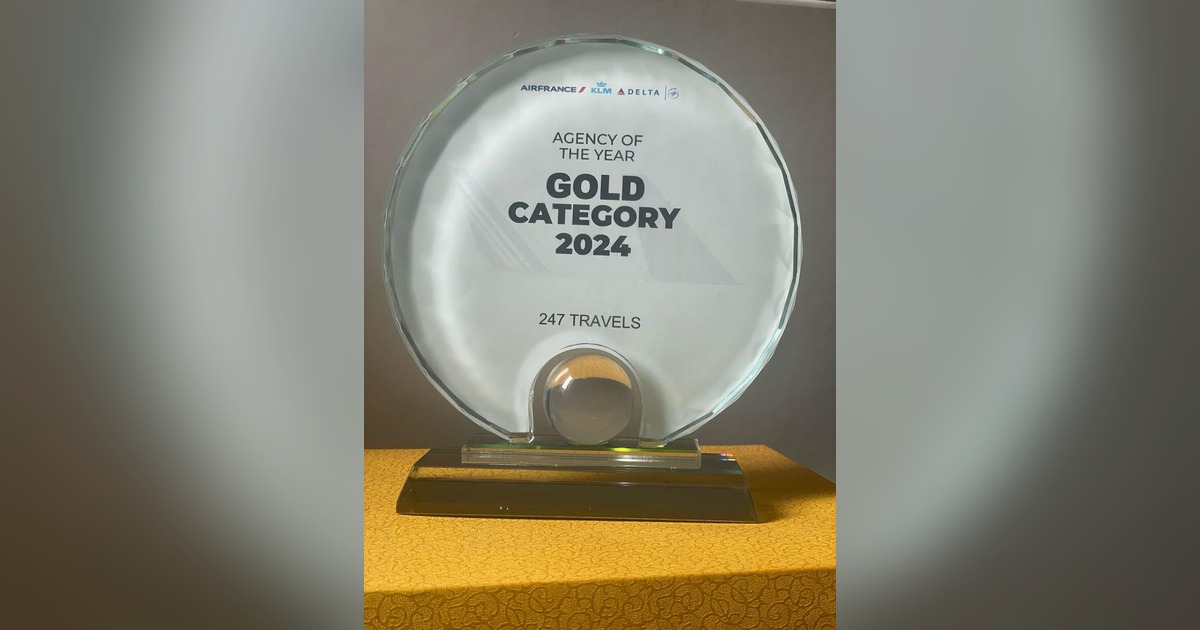 247 Travels Wins Agency of the Year — Gold Category 2024 ✈️