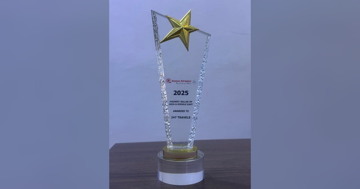 247 Travels Recognised by Kenya Airways — The Pride of Africa 2025 ✈️